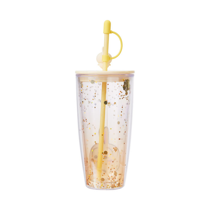 Garrafa com Palhinha de Parede Dupla do Chiikawa de 700mL (Usagi)