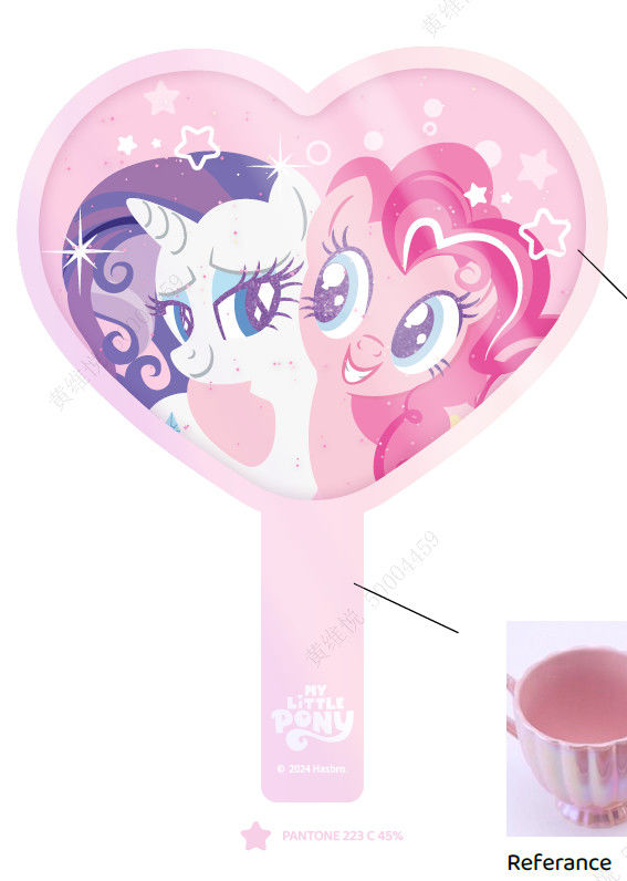 My Little Pony - Espelho de Mão em Forma de Coração