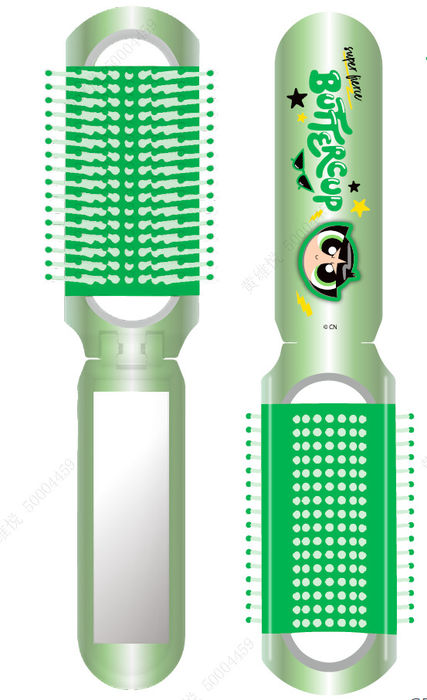 The Powerpuff Girls - Escova de Espelho Dobrável (Buttercup)