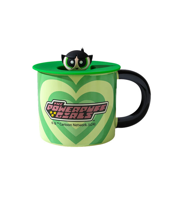 The Powerpuff Girls - Copo de Cerâmica com Tampa 340mL(Buttercup)