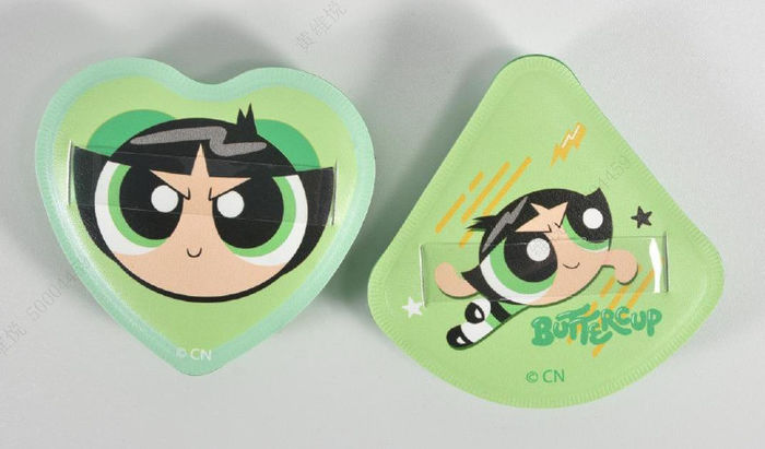 The Powerpuff Girls - Conjunto de Puff de Maquilhagem com Almofada de Ar (Buttercup)
