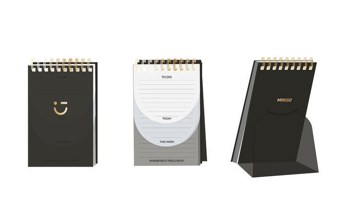 Caderno de Planeamento Silver Gray (80 Folhas)