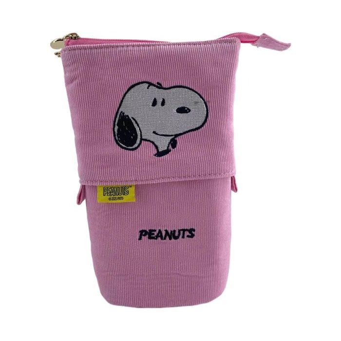Snoopy - Coleção Colorful Vintage - Estojo Expansível para Material de Escritório (Rosa)