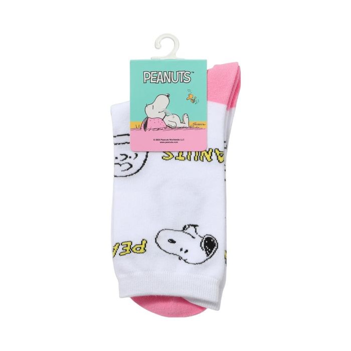 Snoopy - Coleção Colorful Vintage - Meias (1 Par)(Rosa)