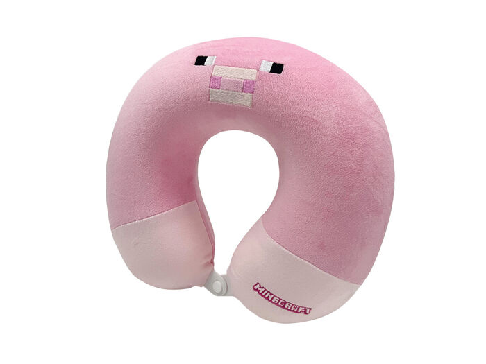 Minecraft - Almofada de Pescoço em Espuma de Memória (Rosa)