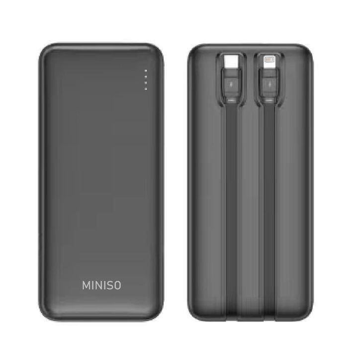 Power Bank 9000 mAh com Cabo - Modelo: SC0826-9000 (Preto)