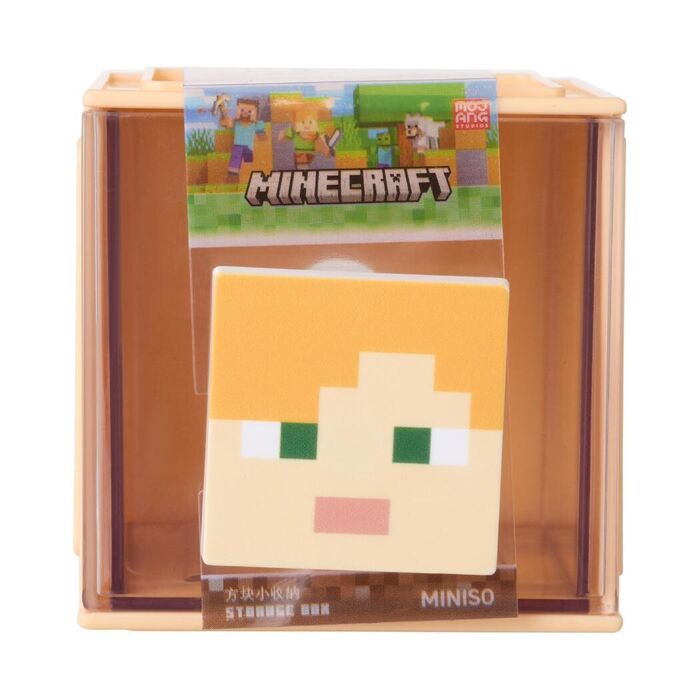 Minecraft - Caixa de Armazenamento Pequena Quadrada (Amarela Escura)