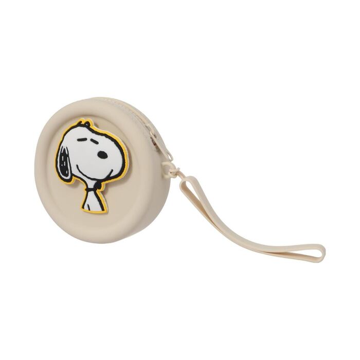 Porta-Moedas de Silicone do Snoopy (Bege)