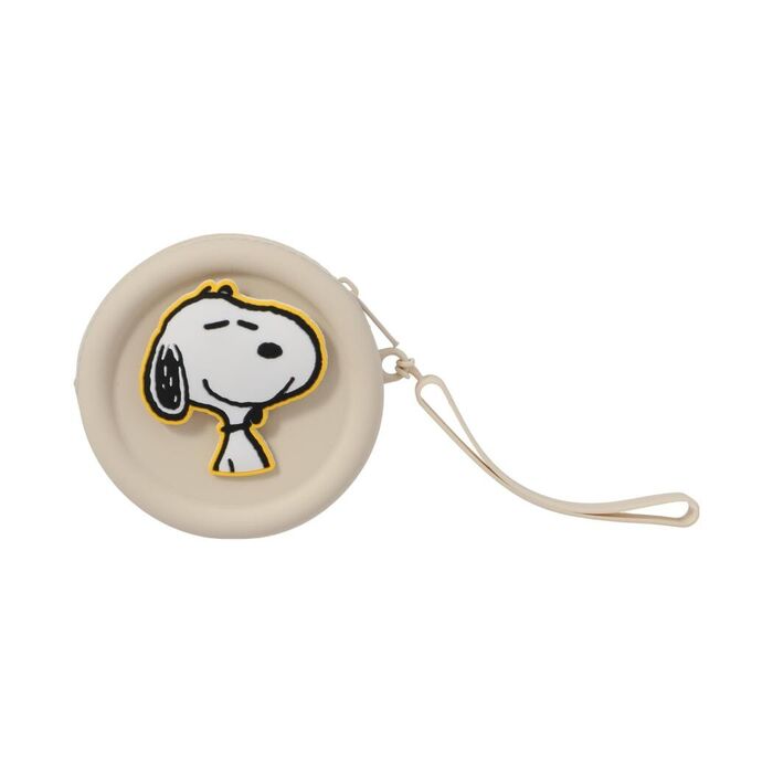 Porta-Moedas de Silicone do Snoopy (Bege)