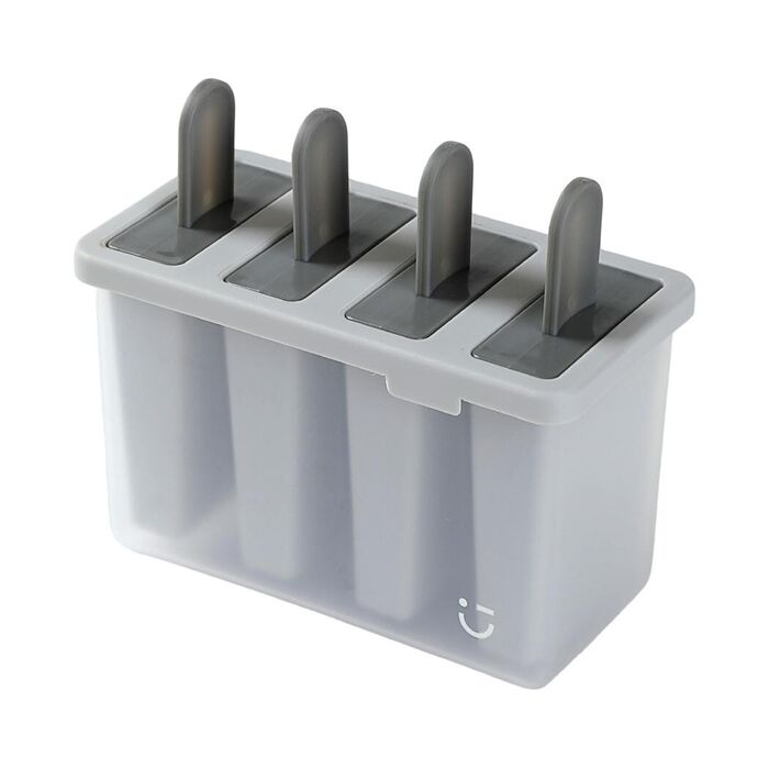 Formas para Gelados Graceful (4 Peças, Cinzento)