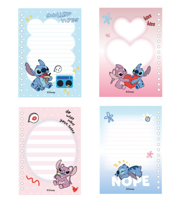 Caderno Disney Lilo & Stitch (80 Folhas) (Stitch & Angel)