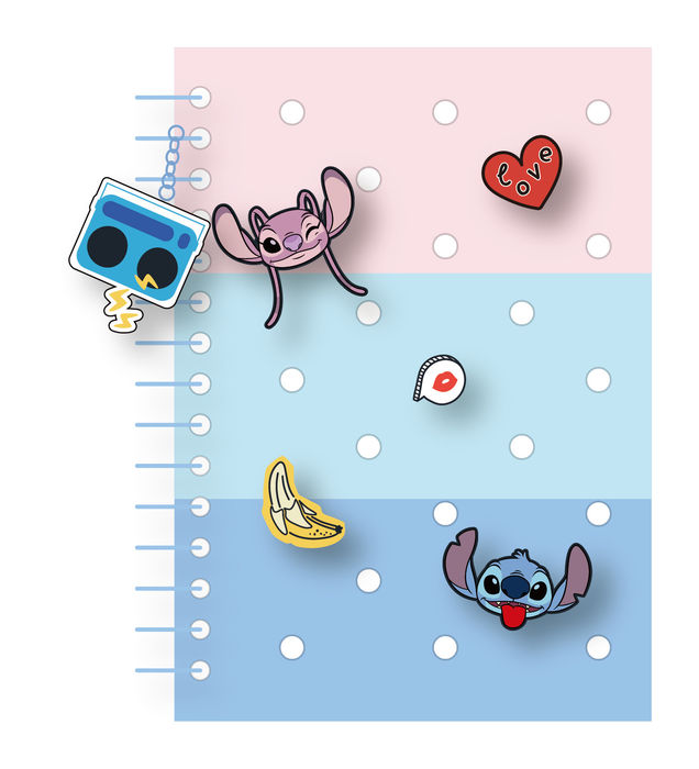 Caderno Disney Lilo & Stitch (80 Folhas) (Stitch & Angel)