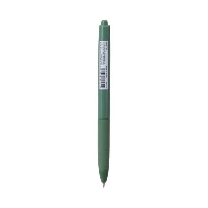 Caneta de Gel Coração Estilo Retro Minimalist (0,5 mm, Tinta Preta, Corpo Verde)