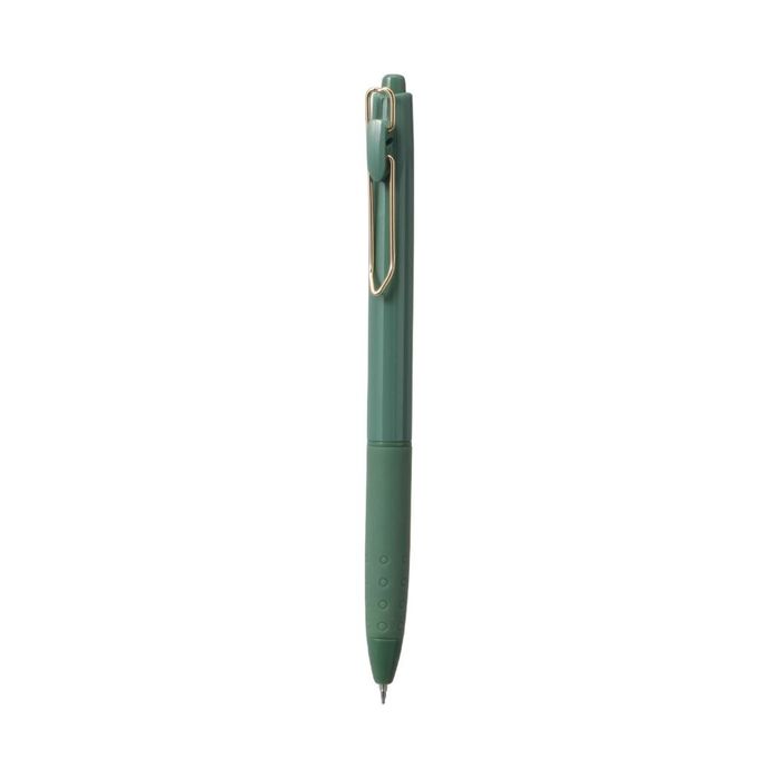 Caneta de Gel Coração Estilo Retro Minimalist (0,5 mm, Tinta Preta, Corpo Verde)