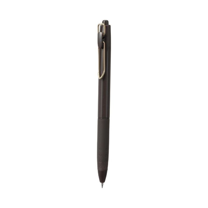 Caneta de Gel Coração Estilo Retro Minimalist (0,5 mm, Tinta Preta, Corpo Castanho Escuro)