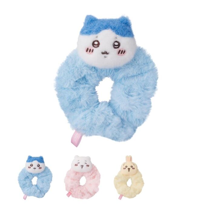 Elástico de Cabelo com Peluche do Chiikawa