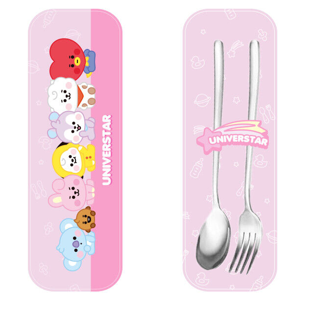 BT21 BABY - Conjunto de Talheres Magnético com Decoração