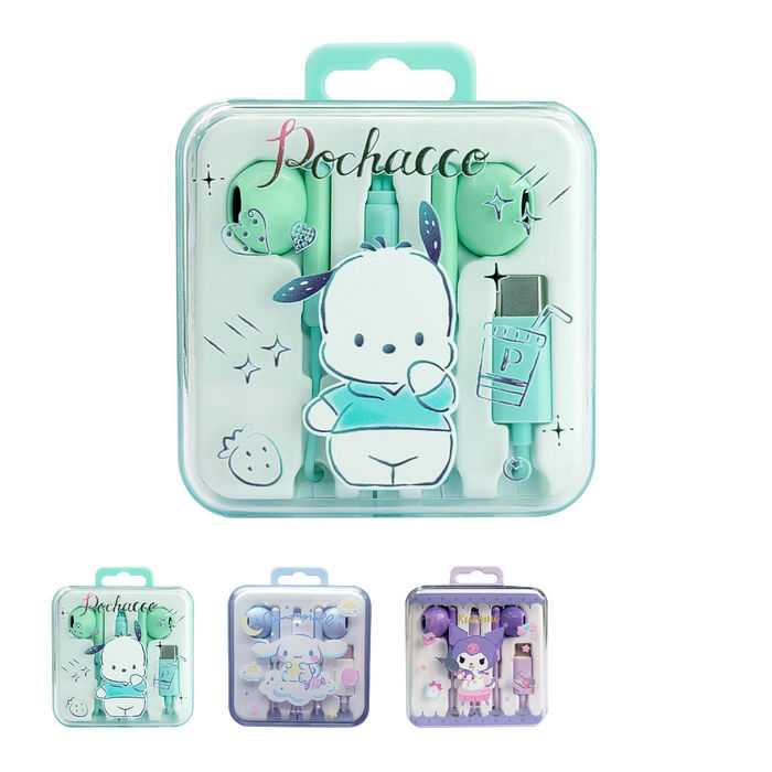 Fones In-Ear Type-C da Hello Kitty and Friends (Modelo 625A#)
