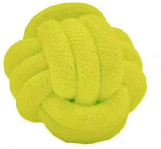 Bola de Pet com Corda de Algodão (Amarelo Fluorescente)