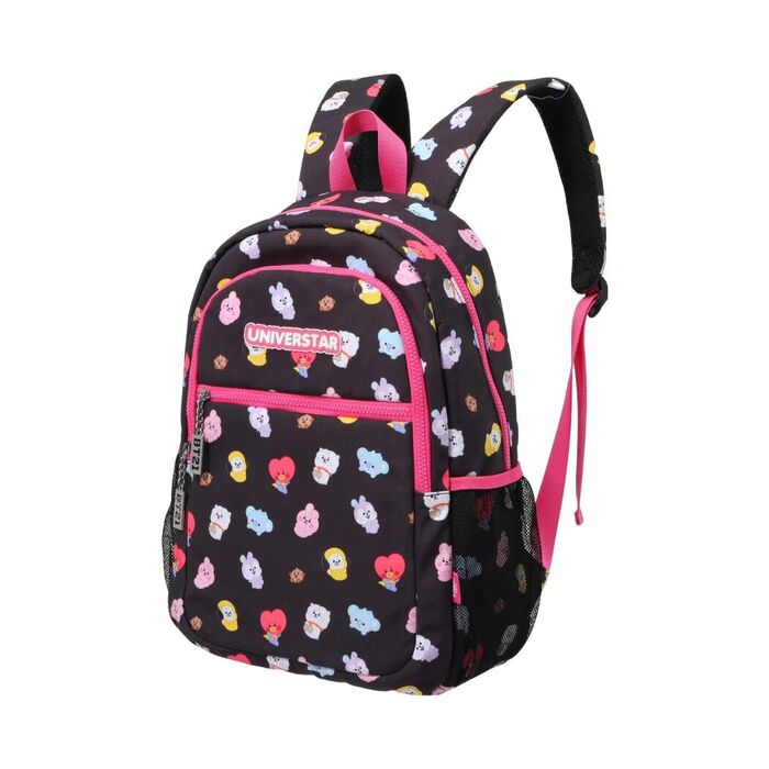 BT21 BABY - Mochila com Estampado Total (Preta)