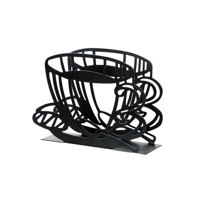 Suporte para guardanapos com design de caneca de café