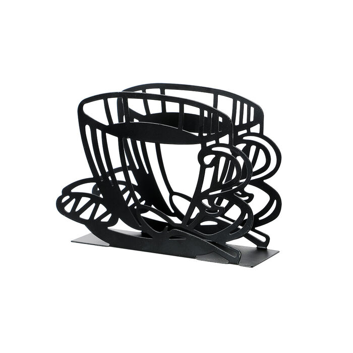 Suporte para guardanapos com design de caneca de café