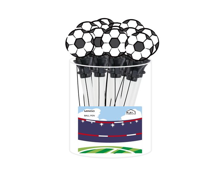 Mini Family - Caneta esferográfica PENPEN FIFA com bola de futebol saltitante (1.0mm, preta)