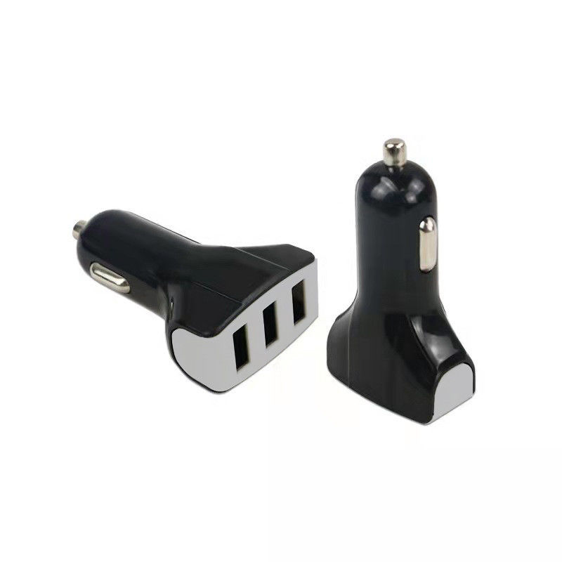 Carregador de Carro USB de 3 Portas 3.1A - Modelo: SC320 (Preto)