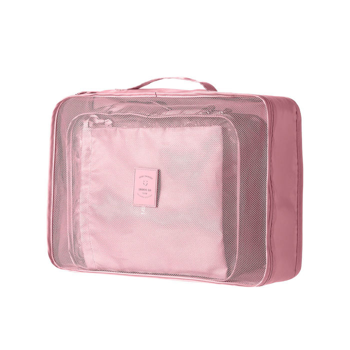 Saco de armazenamento de roupas (3 pcs) (rosa)
