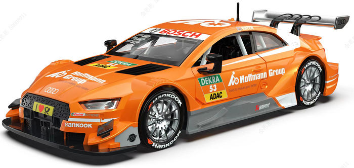 Modelo de Carro em Liga de Alumínio 1:32 com Som e Luz (Licença Oficial) - Audi RS5 DTM (Laranja)