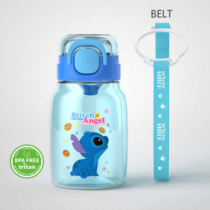 Disney - Garrafa tritan com alça de ombro 600ml (stitch) - Lilo & Stitch