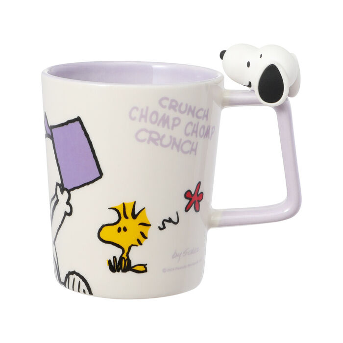 Caneca de Cerâmica do Snoopy Colorful Life com Decoração 300mL (Roxo)