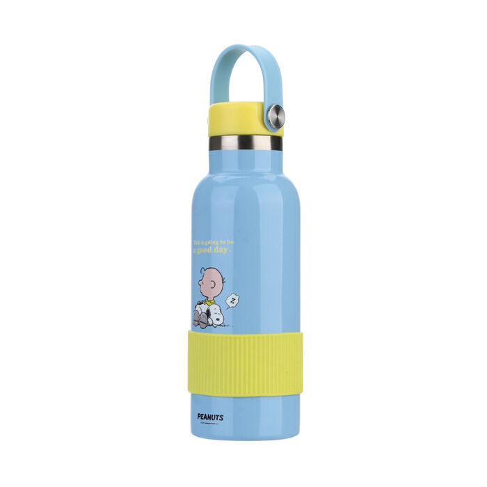 Snoopy - Garrafa isotérmica com alça 500ml azul