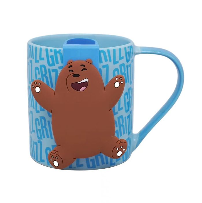 Nós, os Ursos - Caneca de Cerâmica Festival de Música à Beira-Mar com Peneira (360 mL) (Grizz)