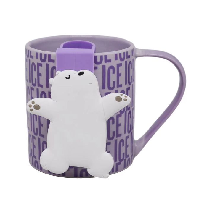Nós, os Ursos - Caneca de Cerâmica Festival de Música à Beira-Mar com Peneira (360 mL) (Ice Bear)