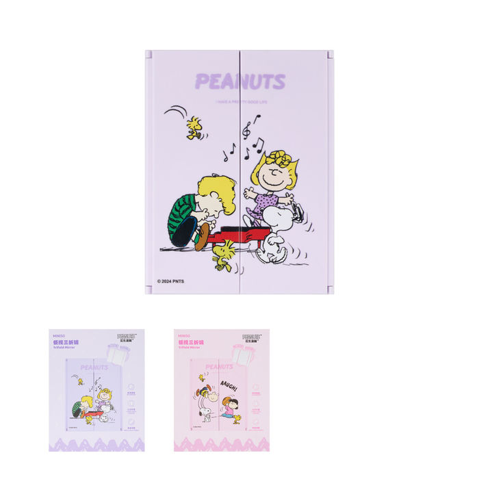 Espelho Tri-Fold do Snoopy Colorful Life