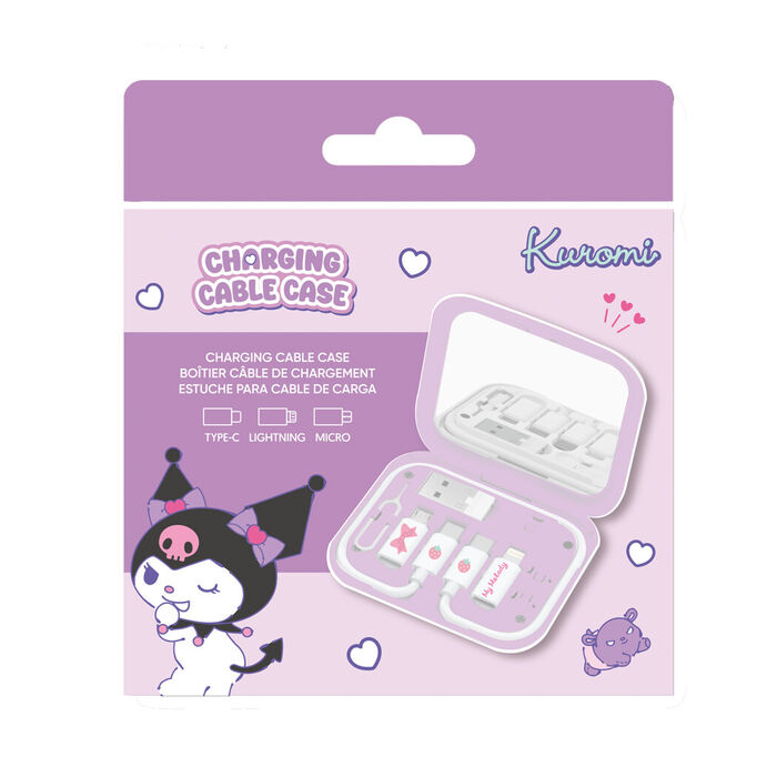 Sanrio - Kuromi - Estojo de Cabo de Carregamento Multi