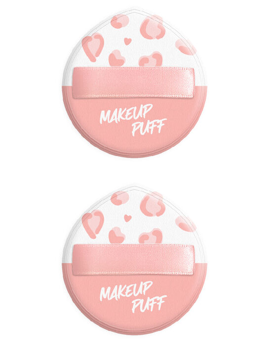 Esponjas de maquilhagem extra grandes da Peach Pink (2 unid.)