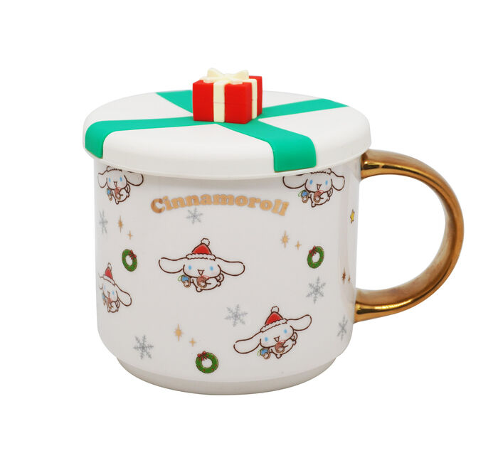 Sanrio - Coleção de natal - Caneca de cerâmica com tampa de silicone- 400ml