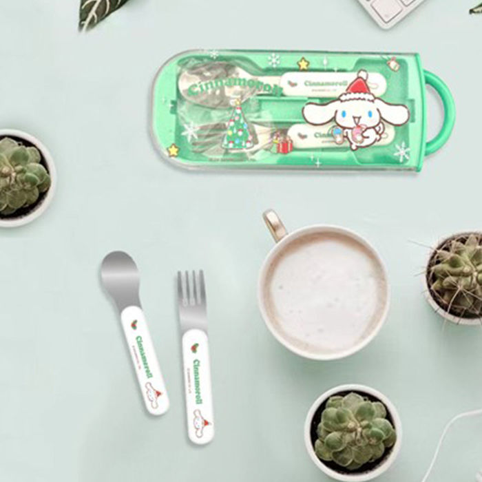 Sanrio - Conjunto de Talheres Coleção de Natal - Cinnamoroll