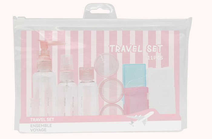Conjunto de Viagem Candy Color (11 Unidades)
