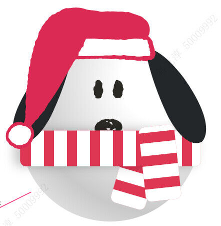 Snoopy - Coleção de natal - Brinquedo para animal de estimação (Snoopy)