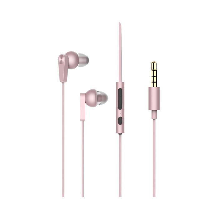 Auriculares In-Ear de 3.5mm da TECH (Rosa, Modelo YS3507)