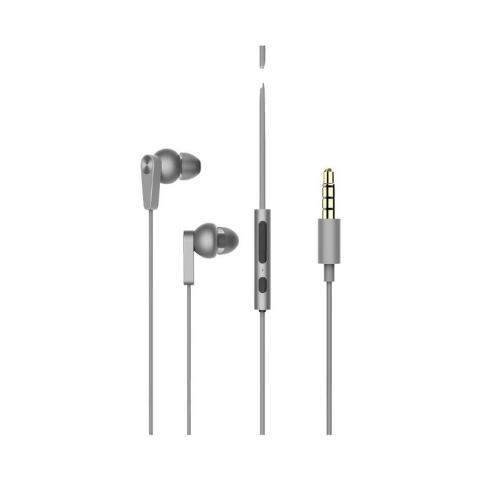 Auriculares In-Ear de 3.5mm da TECH (Cinzento, Modelo YS3507)