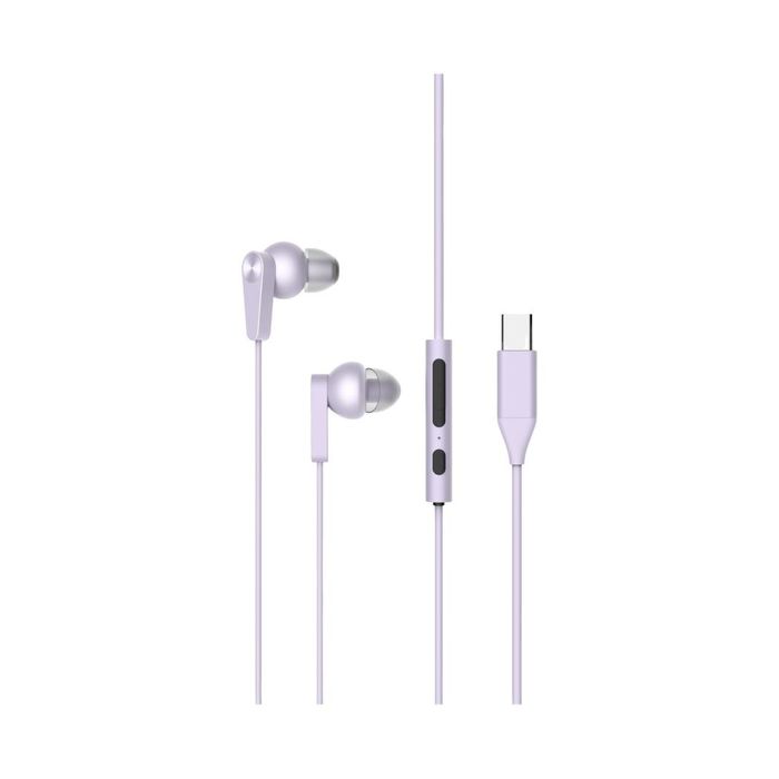 Auriculares In-Ear USB-C TECH (Modelo YSTC04, Roxo)