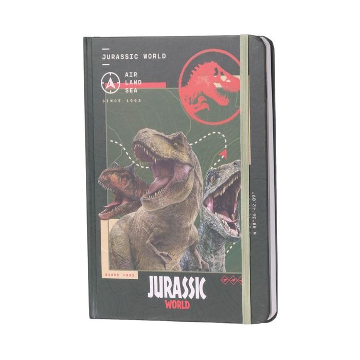 Mundo Jurássico - Caderno de Capa Dura 3D (80 Folhas)