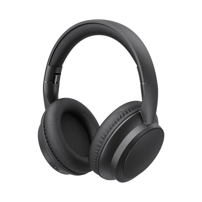Auriculares Sem Fios Over-Ear Macaron - Modelo: HQ192B (Preto)