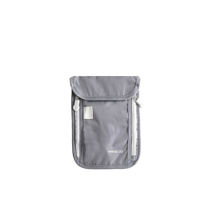 Bolsa Porta-Passaporte a Tiracolo Miniso Go (Cinzento Escuro)