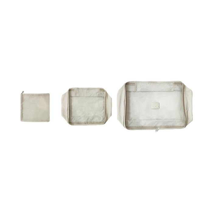 Conjunto de Sacos de Arrumação para Roupa Miniso Go (3 un., Bege)