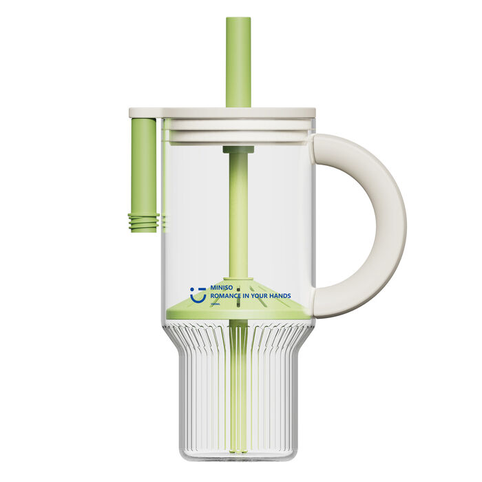 Garrafa Tritan com Palhinha (1000 mL, Branco)